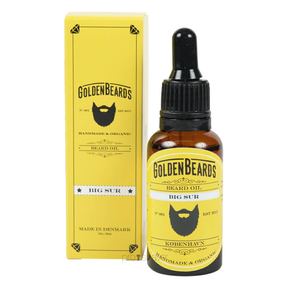 Se Golden Beards Økologiske Skægolie - Big Sur (30 ml) hos Proshave